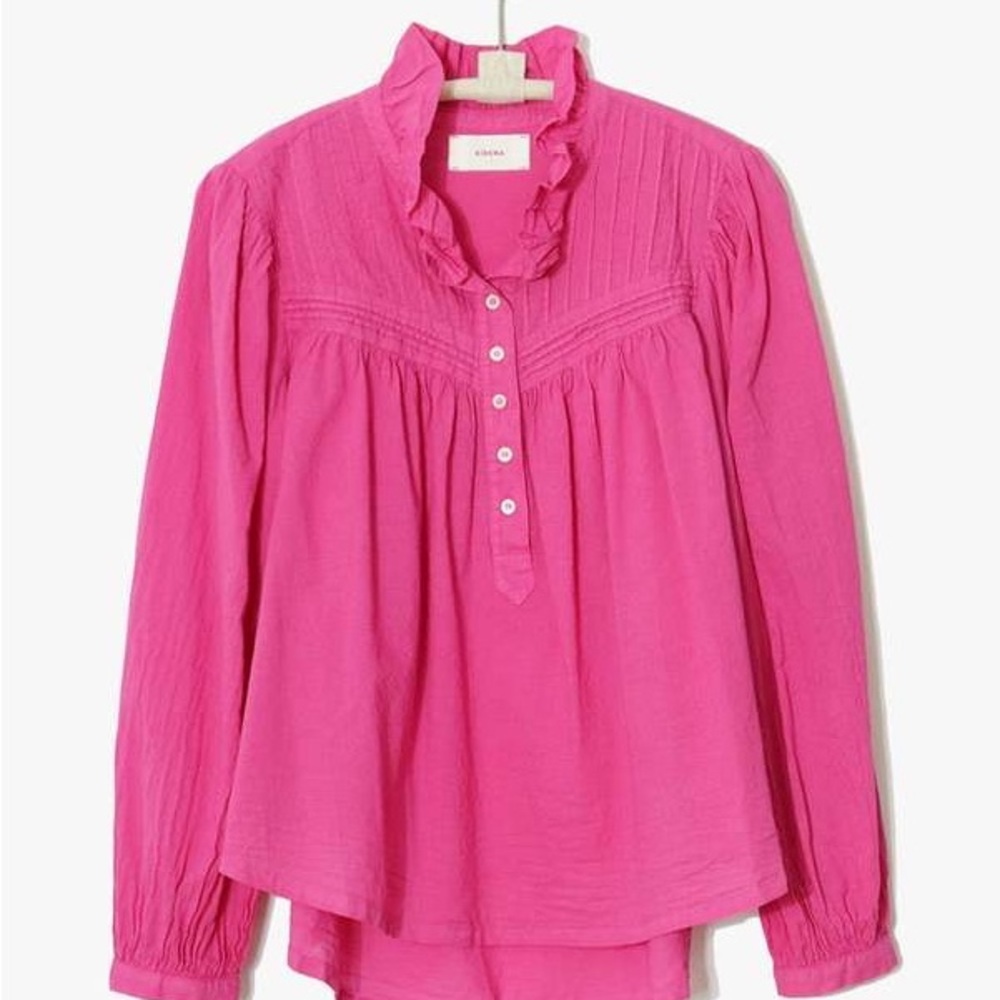 XIRENA LARSEN MAGENTA TOP
